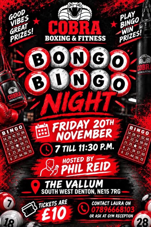 🥊🎱 BONGO BINGO NIGHT! 🎱🥊
